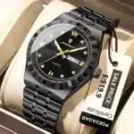 POEDAGAR Luminous Quartz Men's Watch | Waterproof Steel Watch - Image 3
