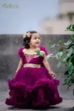 Kids Party Dress for Girls | Premium AC Net Fabric Dress - Image 3