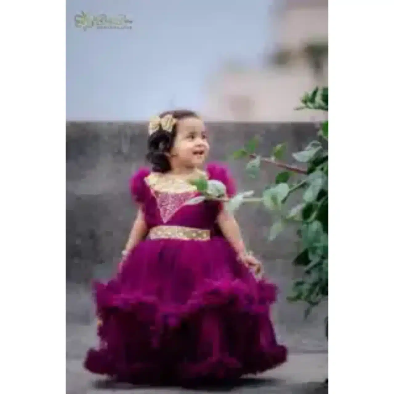 baby-party-dress-magenta-ac-net-frock-200x300 Kids Party Dress for Girls | Premium AC Net Fabric Dress - Image 1