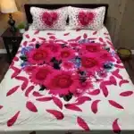 Panel Cotton Bed Sheet 7x8 Ft with 2 Pillow Covers | SmartDokan
