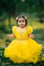 Kids Party Dress for Girls | Premium AC Net Fabric Dress - Image 2