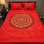 Panel Cotton Bed Sheet 7x8 Ft with 2 Pillow Covers | SmartDokan - Image 5